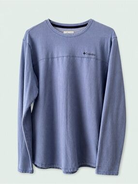 Columbia Soft Blue Long Sleeve Crew Tee